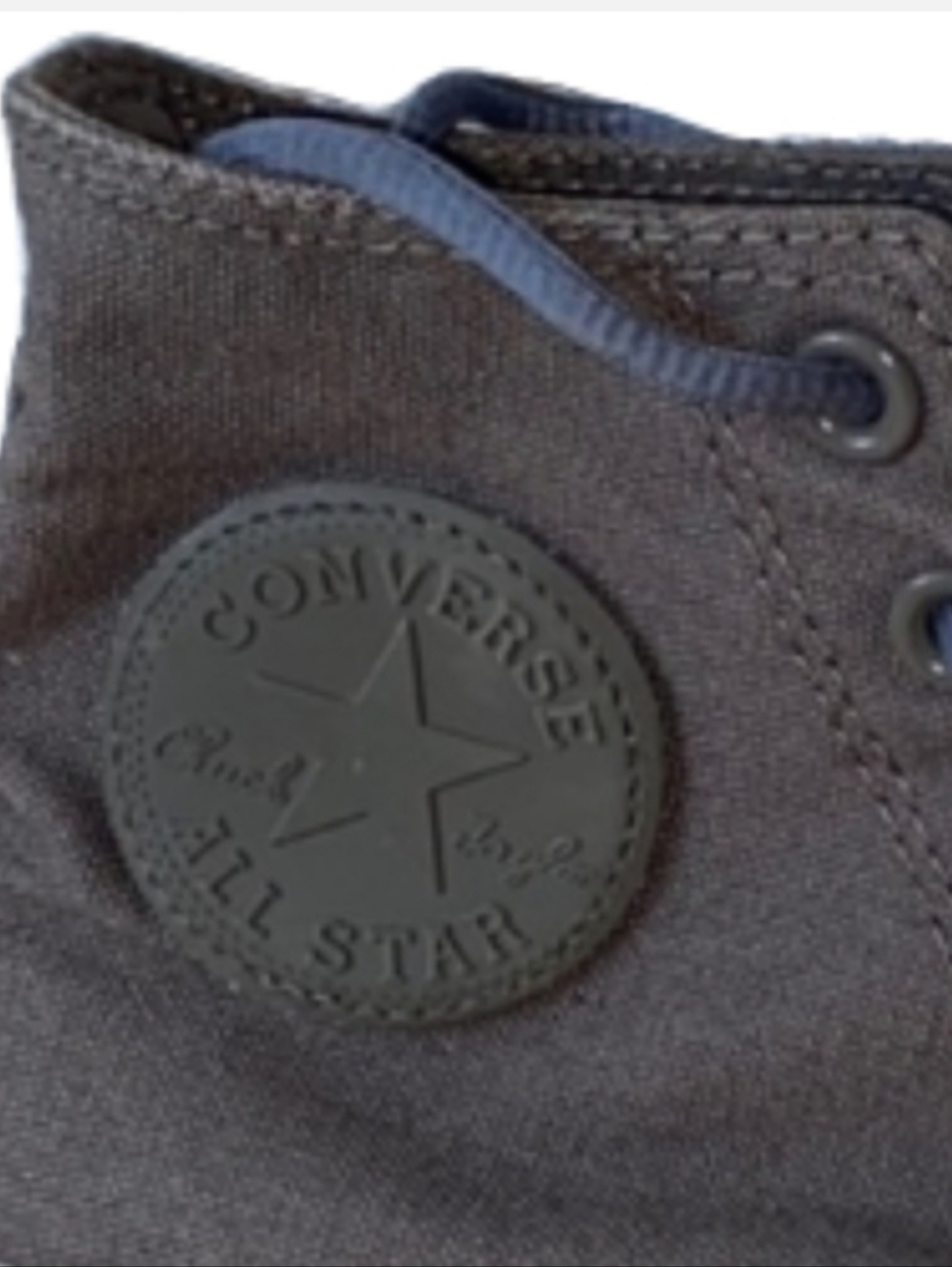 Gray Olive Converse Chuck Taylor Hi High Tops Color Match Toe Cap 9 7 Grey CTAS - Picture 2 of 5